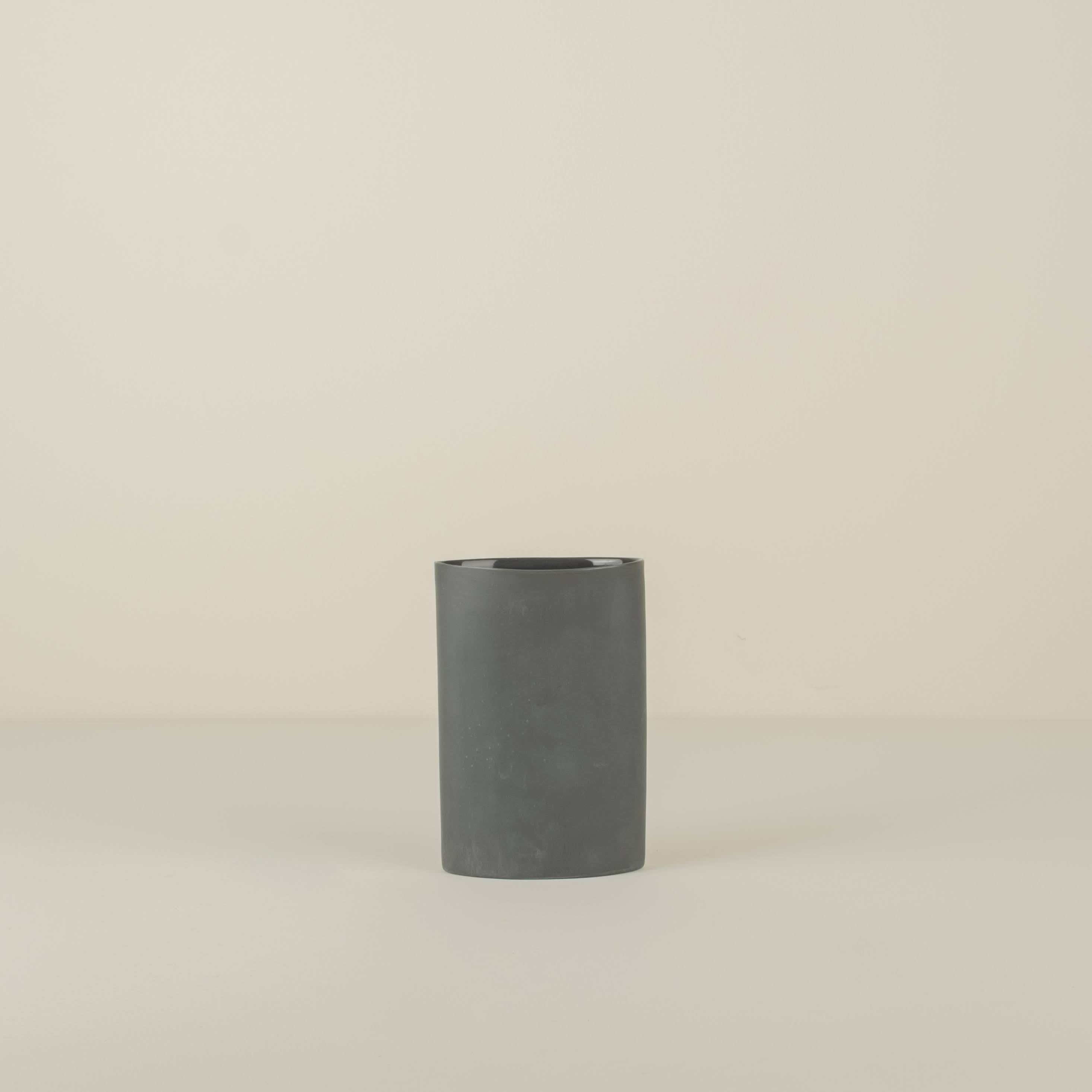 Oval Vase Small, Slate