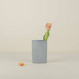 Oval Vase Small, Steel