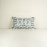 Genoa Azure Linen Cushion 14x20"