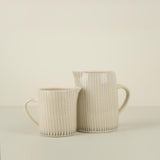 Duck Egg Stripe Pitcher, 1L