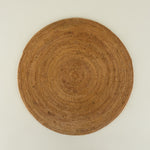 round natural wicker placemat