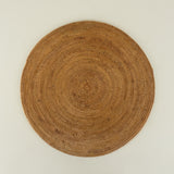 round natural wicker placemat