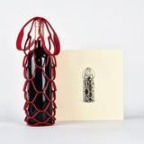 Recycled Leather Mesh Bottle Holder