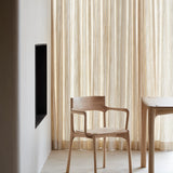 Pi Dining Chair, Oak, With Armrest