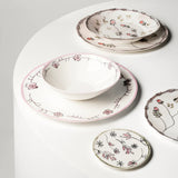 Midnight Flowers Large Plate 11", Dark Viola