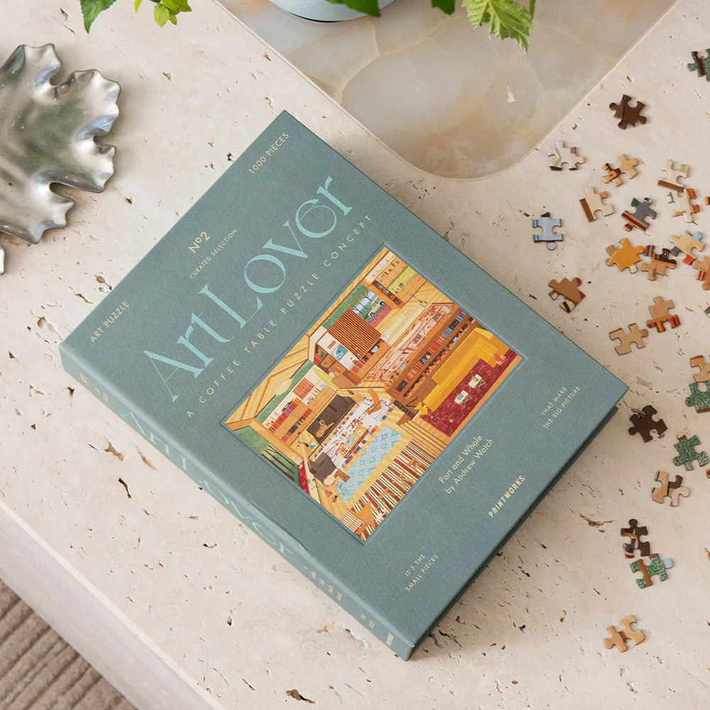 Printworks Art Lover 1000 pc Coffee Book Puzzle 1