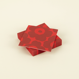 Red/Red Unikko Paper Cocktail Napkins