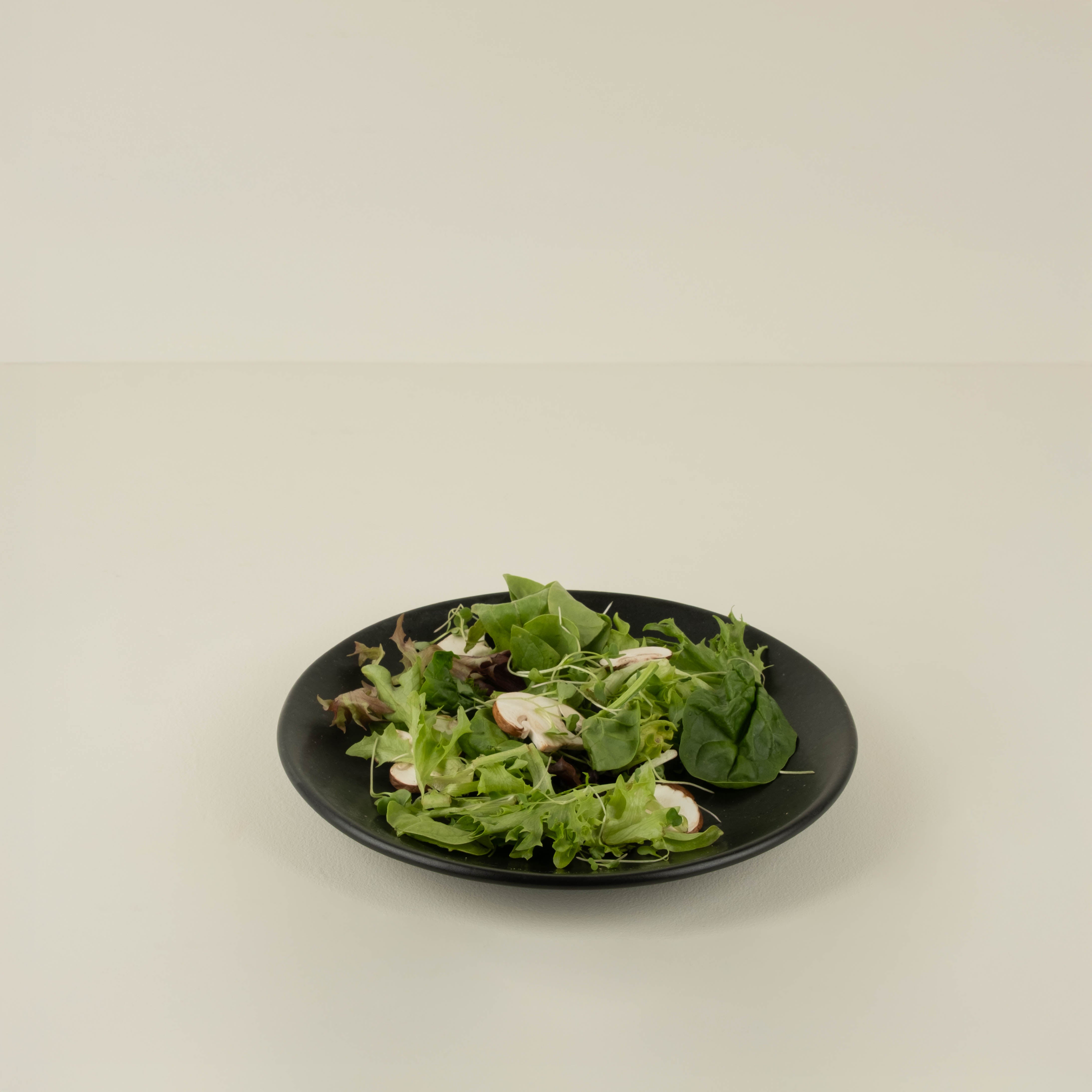 Roda Black Coupe Salad/Dessert Plate