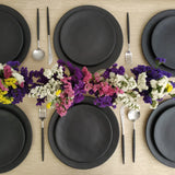 Roda Black Coupe Salad/Dessert Plate