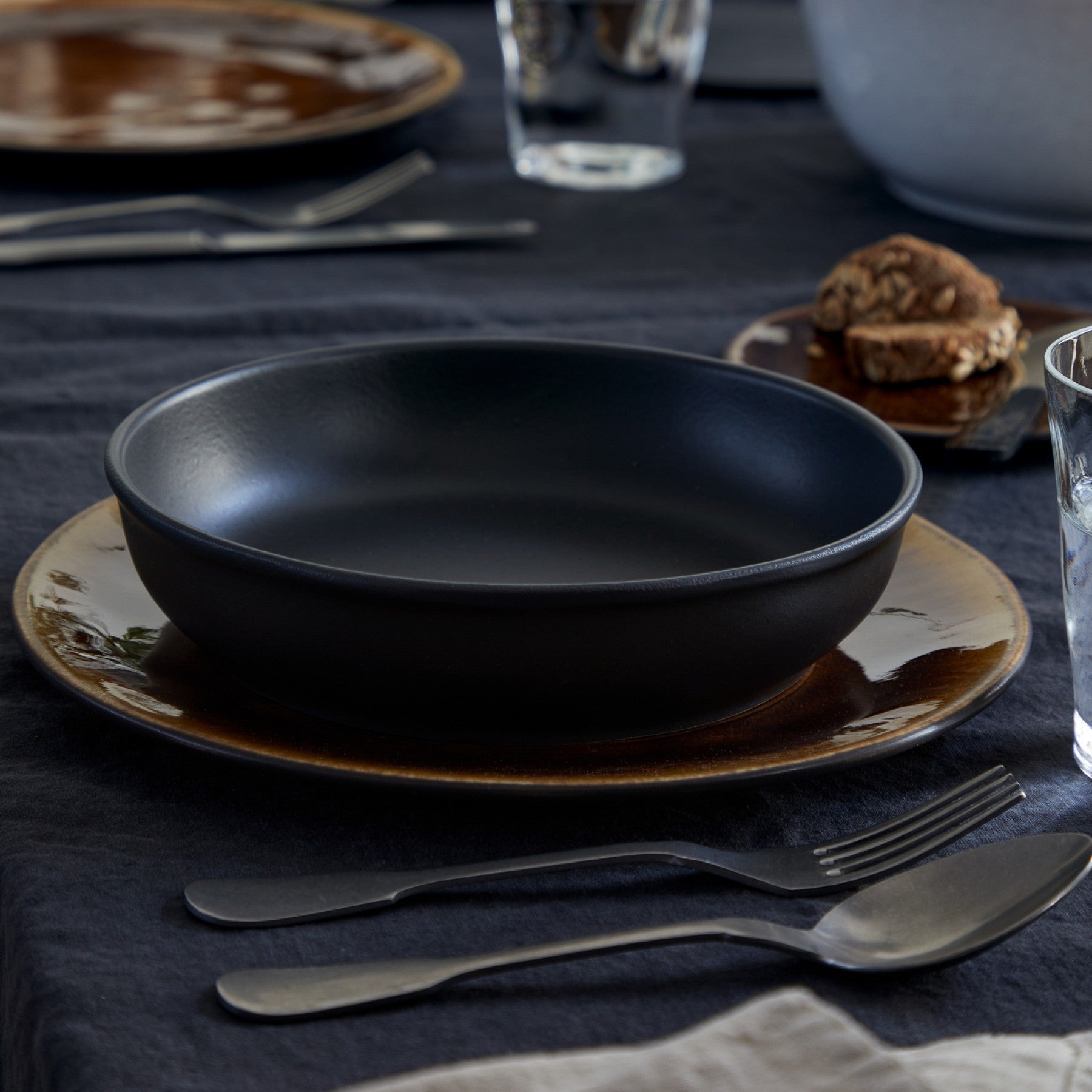 Roda Black Pasta Bowl