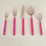 Bistrot 5-Piece Place Setting, Raspberry