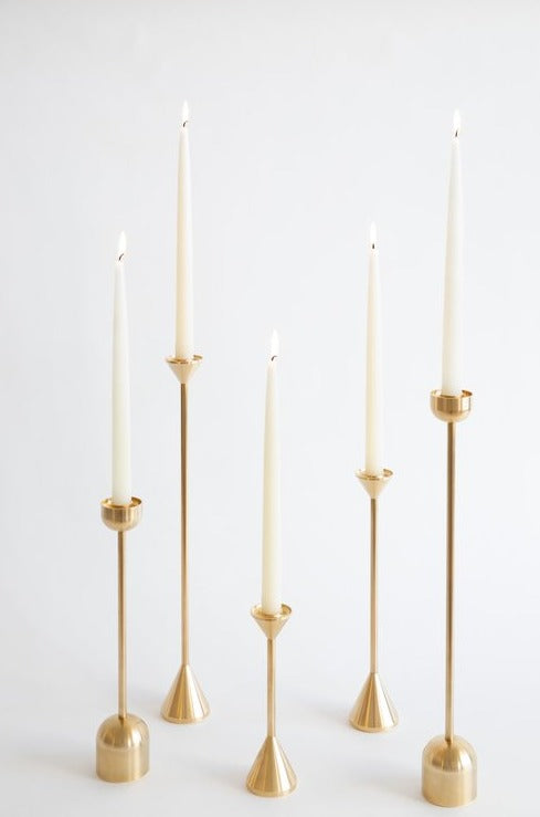 Dome Spindle Candle Holder, 7.75"