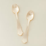 Old Fashioned Salad Servers, Pearl