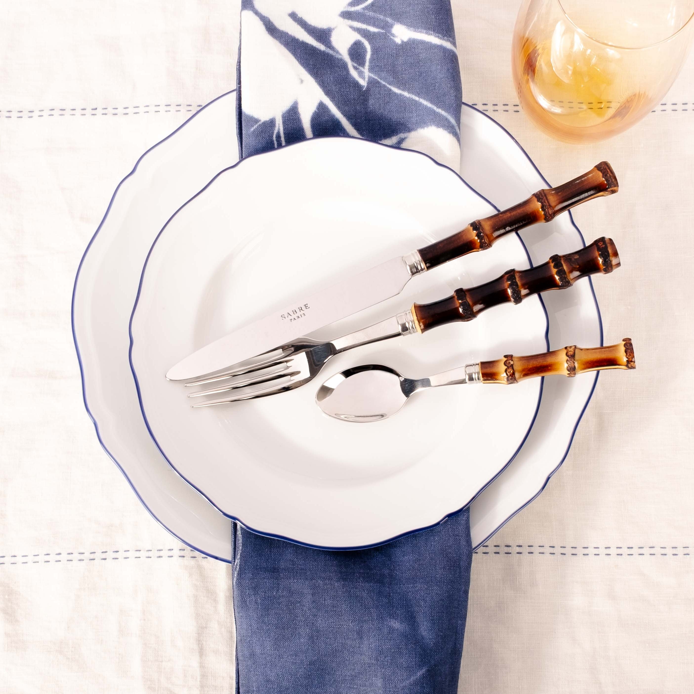 Panda 5-Piece Place Setting,  Dark Bamboo