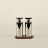 Salt & Pepper Set with Walnut Base