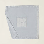 Satin Trim Receiving Blanket, Blue 1