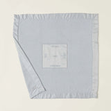 Satin Trim Receiving Blanket, Blue 1
