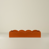 Medium Orange Lacquered Scallop Tray