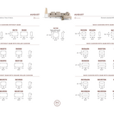 August Dormeuse Sectional, Left Facing