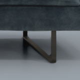 August Dormeuse Sectional, Right Facing