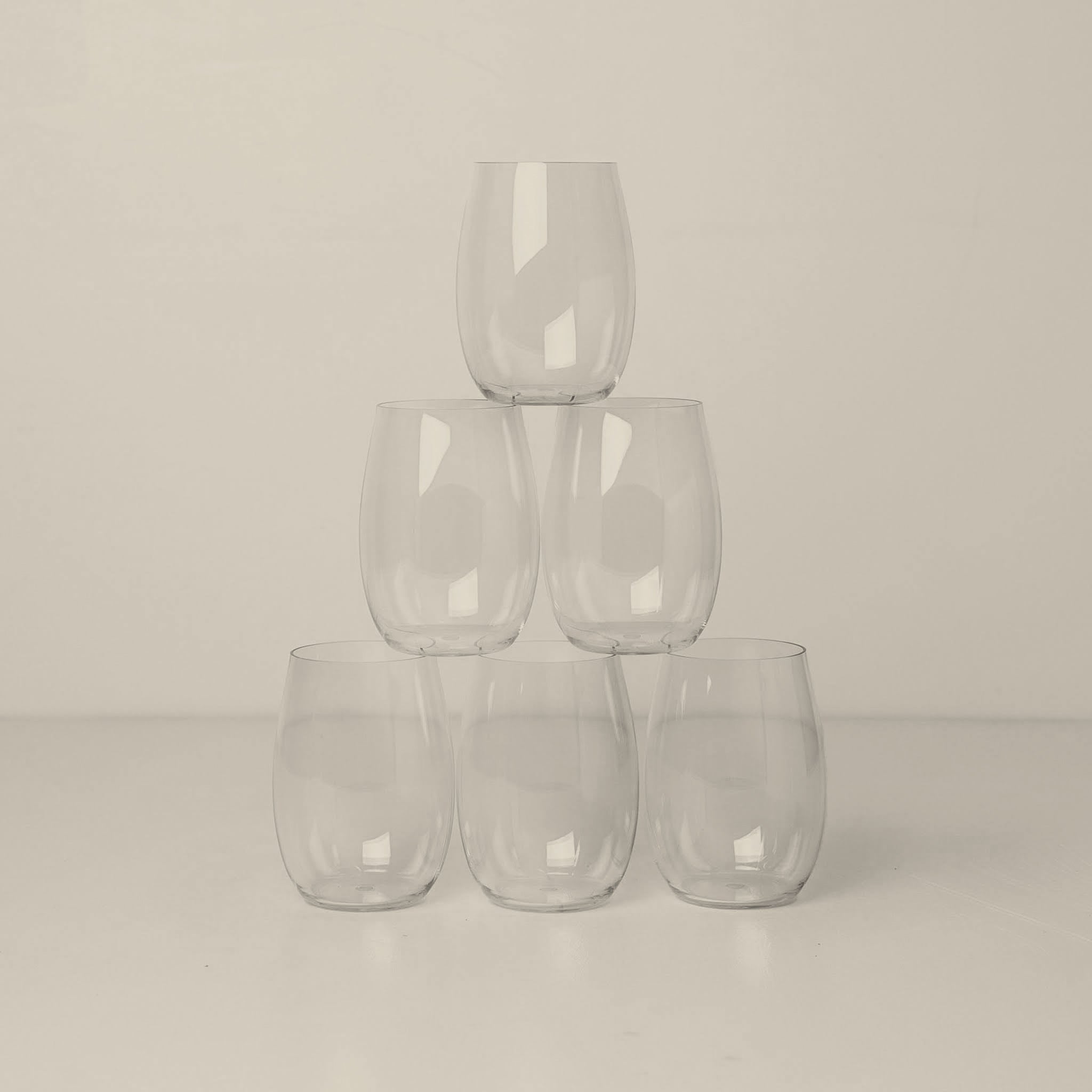 Shatterfree Stemless Resin Glass, Small Set of 6