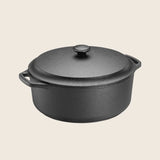 Round Dutch Oven, 5.8QT with Cast Iron Lid