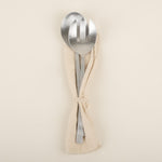 Slate Stainless Salad Servers Lifestyle 1