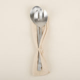 Slate Stainless Salad Servers Lifestyle 1