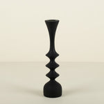 Spool Small Ebonized Ash Candlestick 1