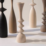 Spool Small, Pickled Ash Candlestick