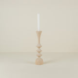Spool Small, Pickled Ash Candlestick