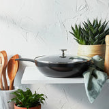 Staub 26cm Cast Iron Pan w/ Glass Lid