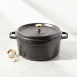 Cast Iron 4 QT  Cocotte, Black