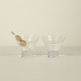 Stemless Martini Glass, Set/2