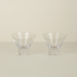 Stemless Martini Glass, Set/2
