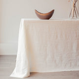 Primo Blanc Linen Tablecloth, 71" x 110"