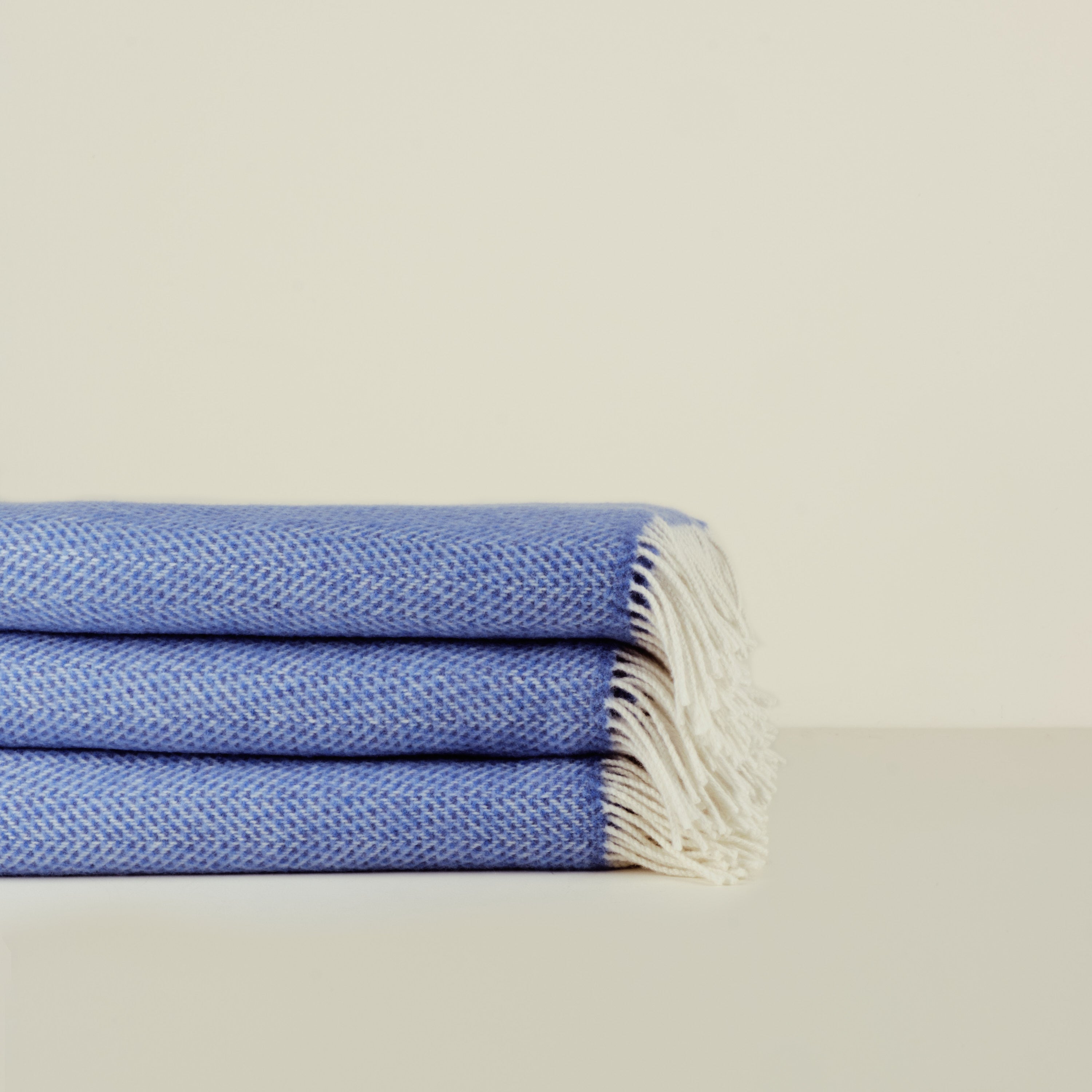 Merino Wool Cashmere Herringbone Throw