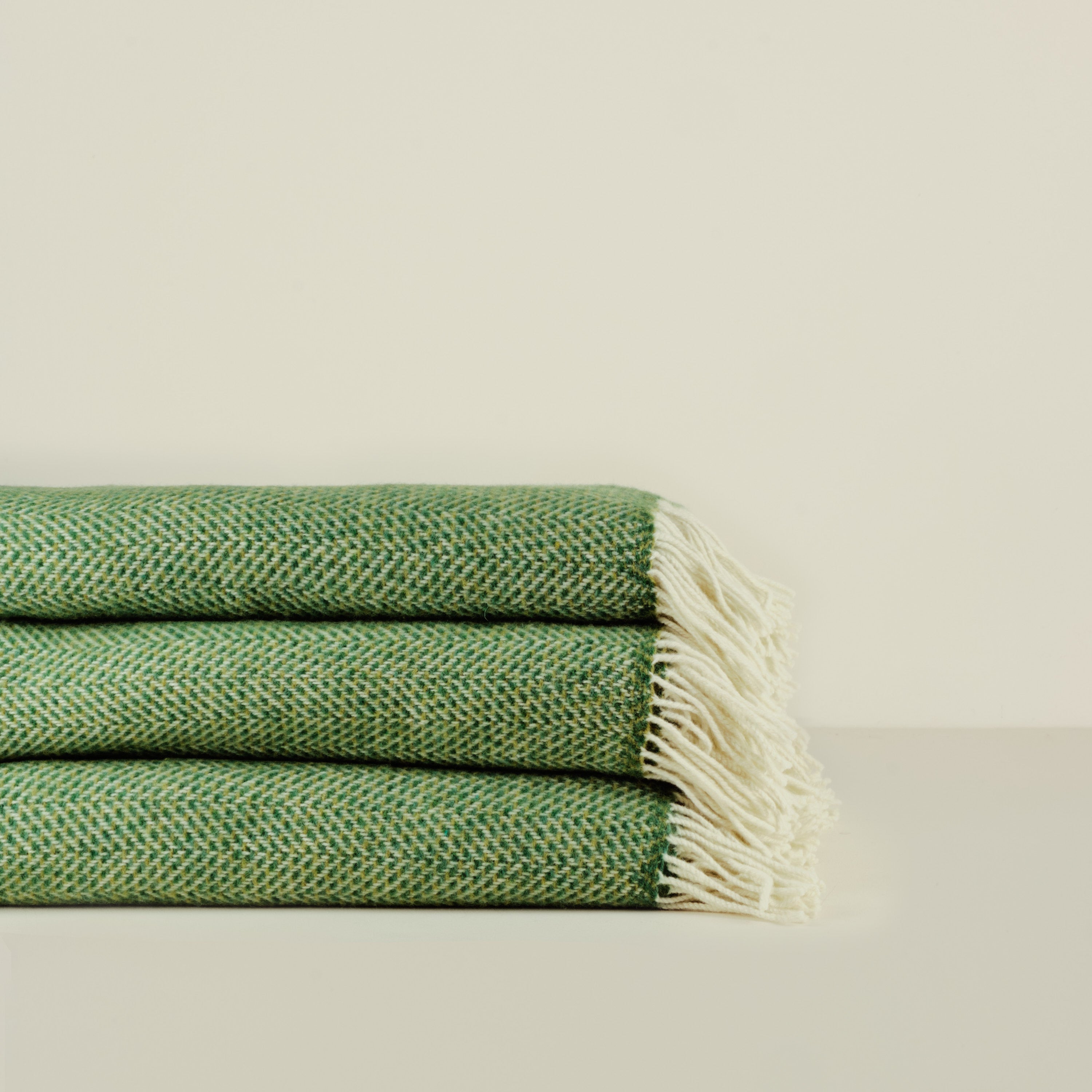 Merino Wool Cashmere Herringbone Throw