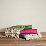 Merino Wool Cashmere Herringbone Throw