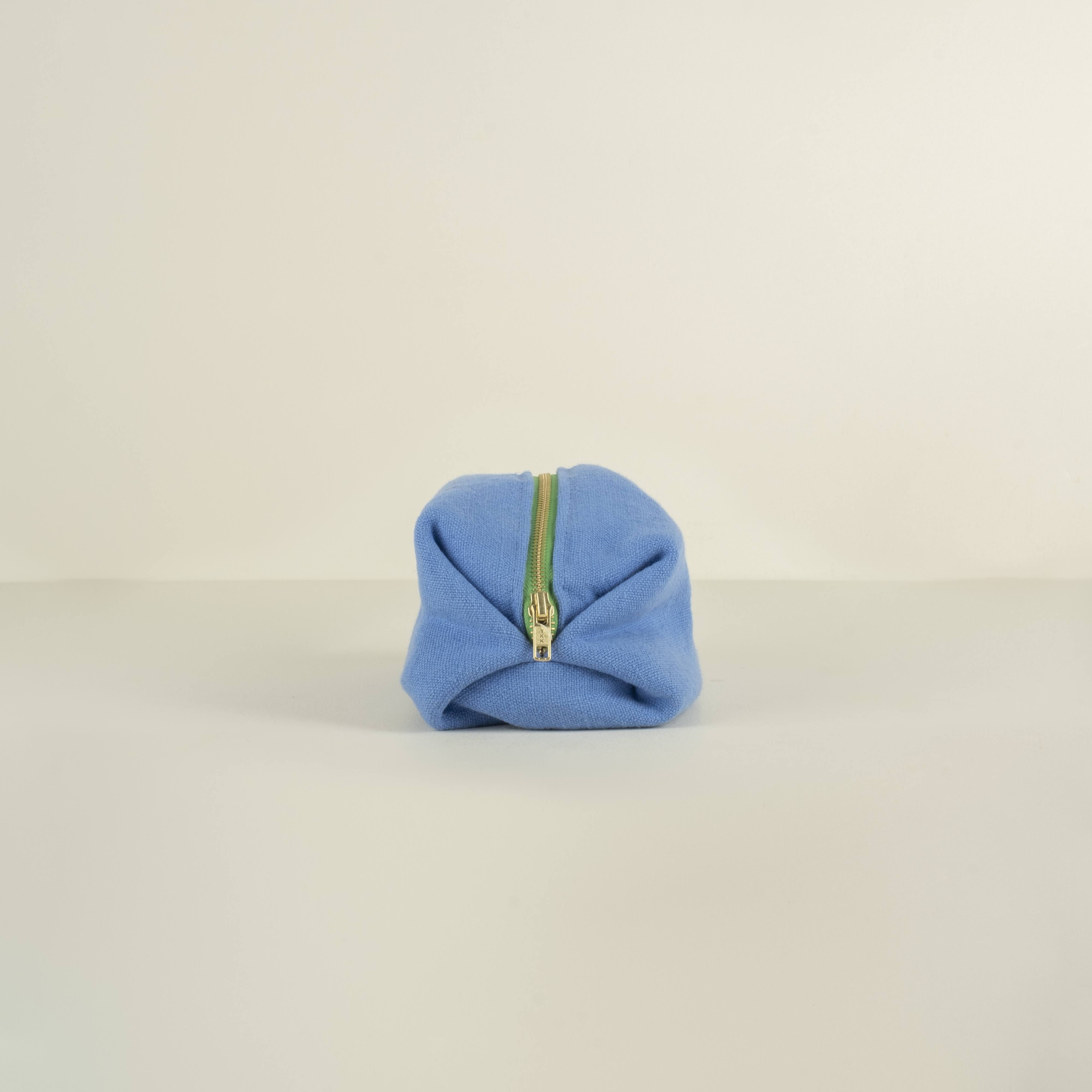 Designers Guild medium toiletry bags cerulean