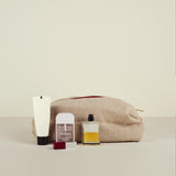 Brera Lino Toiletry Bag Large Pebble