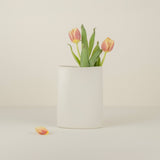 Medium Oval Vase, Milk