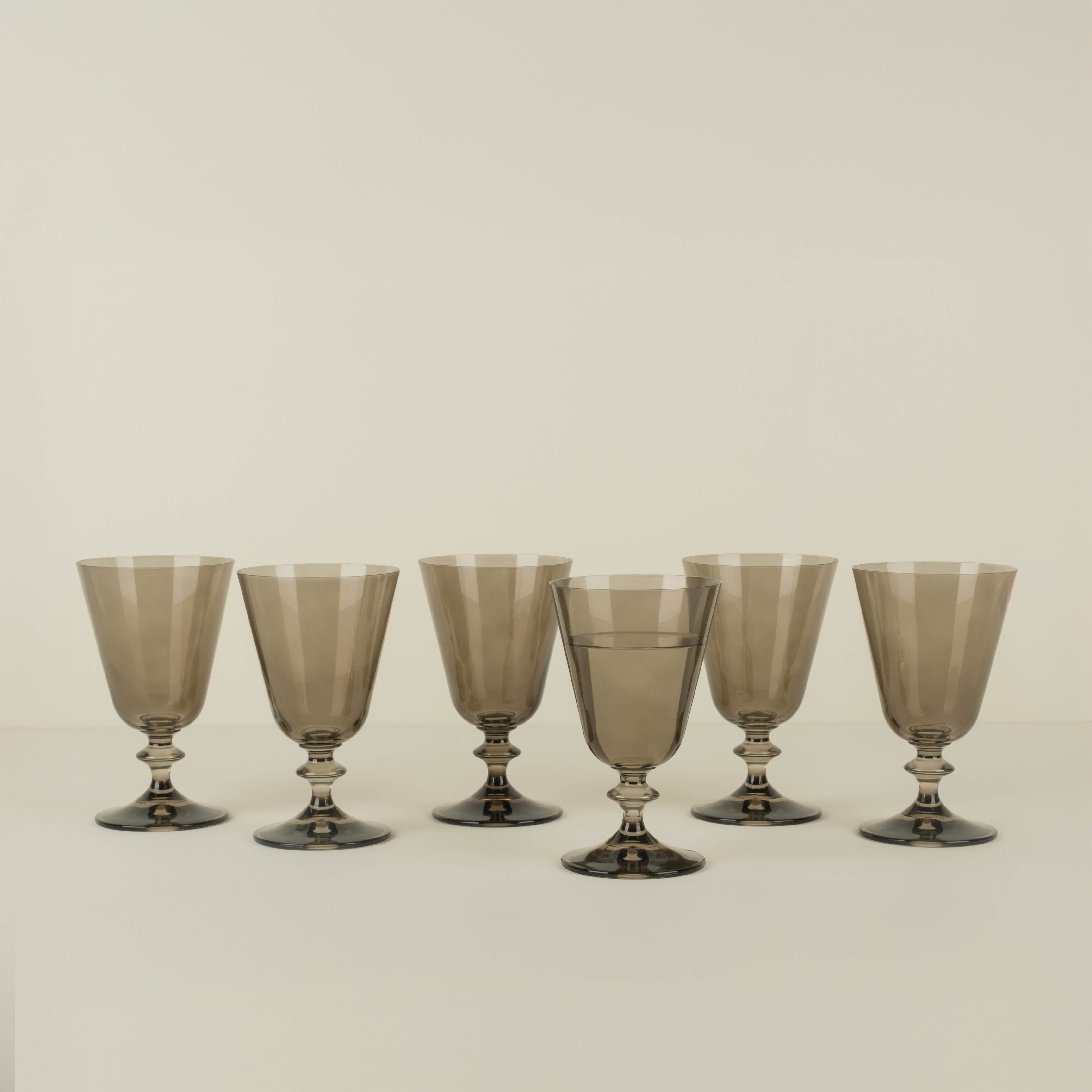Verona Goblet, Smoke, Set of 6