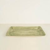 Plain Wash Trough Platter Dark Green