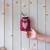Small Hot Water Bottle, Heart