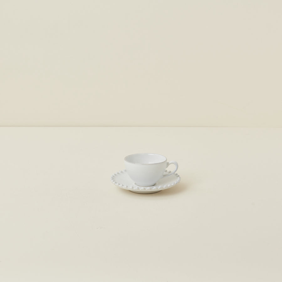 Pearl Espresso Cup with Saucer