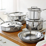 All-Clad D5 Polished Collection, 10-Piece Stainless Set