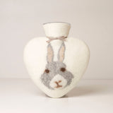 Heart Hot Water Bottle, Bunny