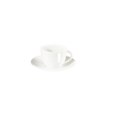 A Table White Dinnerware Collection Espresso Cup and Saucer