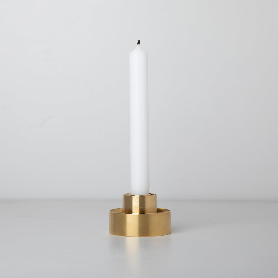 Stacking Candle Holder in Brass  Shop Luxury Candlelight & Home Decor –  HOPSON GRACE